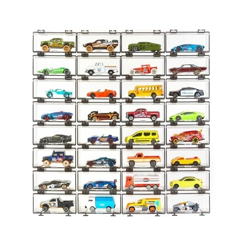 Display case for hot - display, wheels