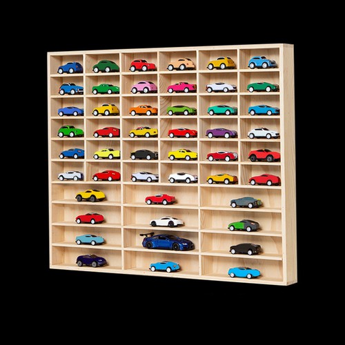Wooden car model storage - car, box